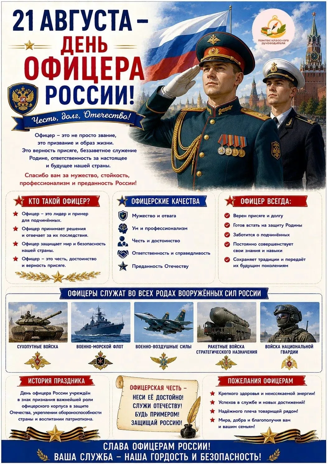 21 августа — День офицера России