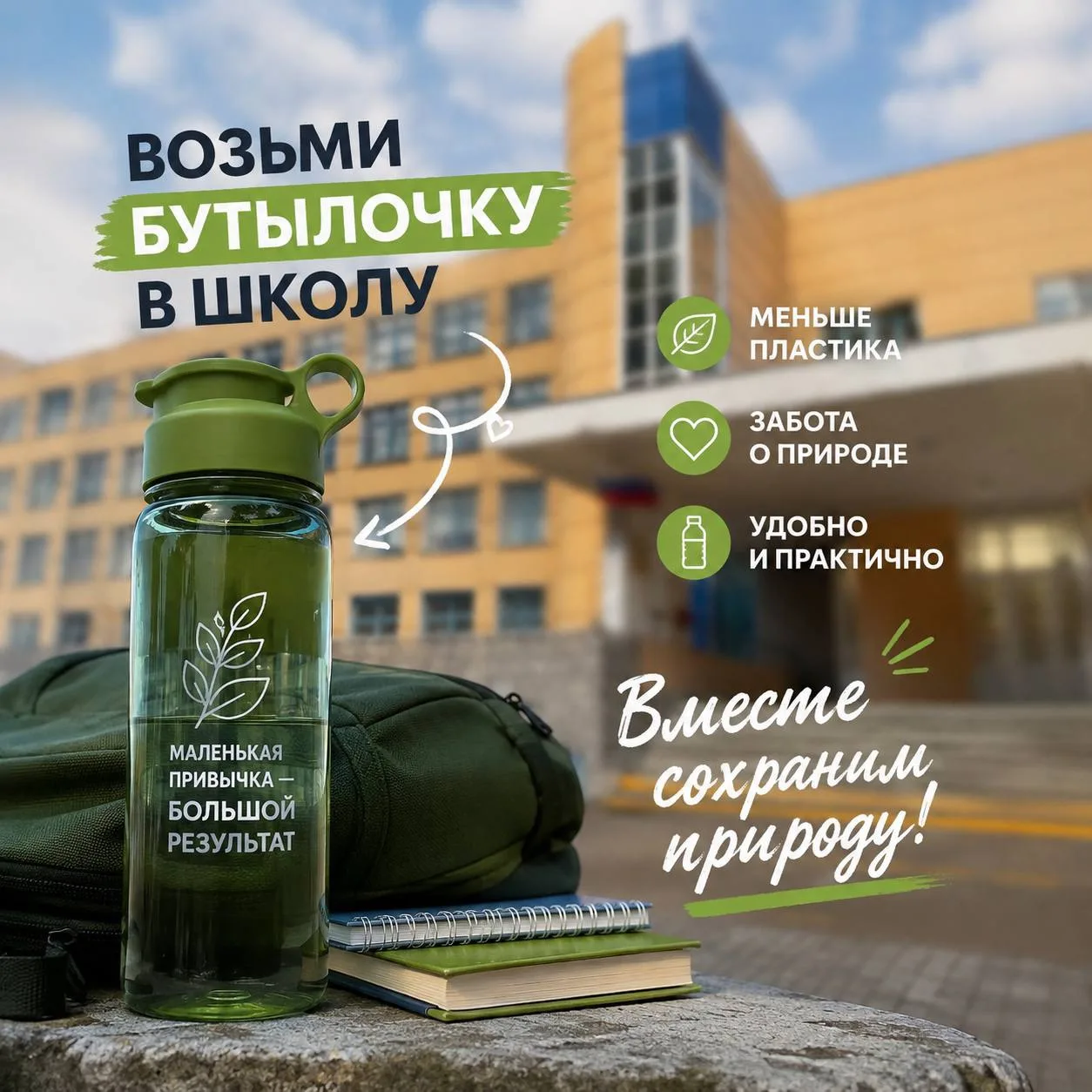 💧У этой бутылочки большие планы на учебный год
