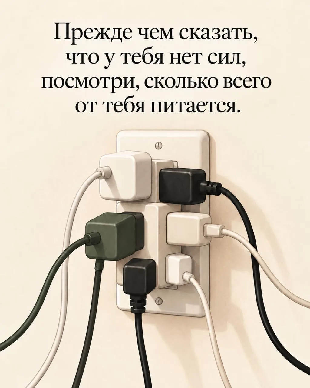 Вы ещё не зарядились, а от вас уже питаются.
