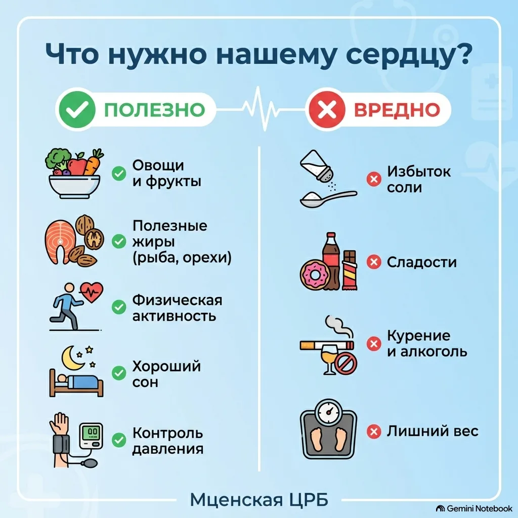Что нужно нашему сердцу, а что его расстраивает? 🫀