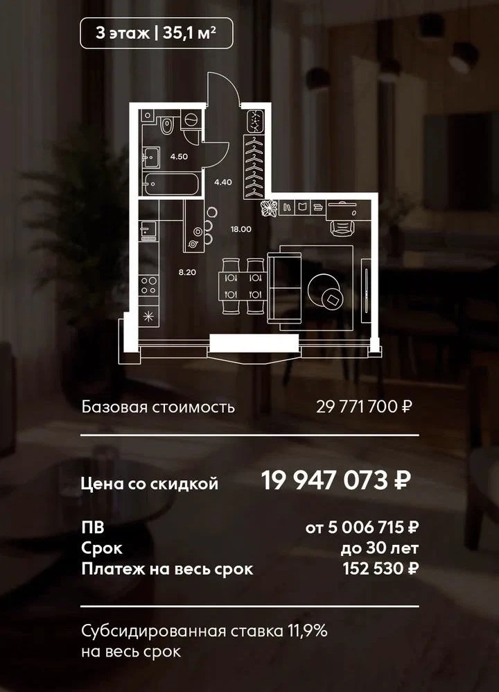 Ставка от 9% для всех и выгода до 16 млн рублей

Друзья, отличное предложение в Войковском районе. С