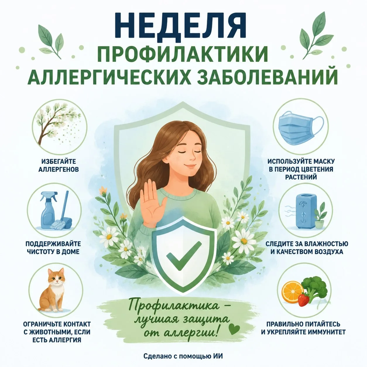 🌼 Неделя профилактики аллергических заболеваний 🌼

С 6 по 12 июля - неделя профилактики аллергичес