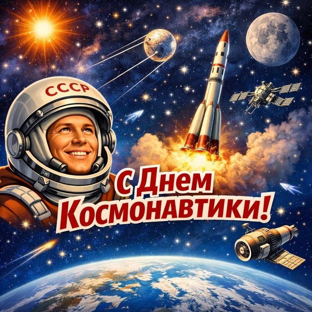 Культурный центр на Грина сердечно поздравляет всех с Днём космонавтики 🚀