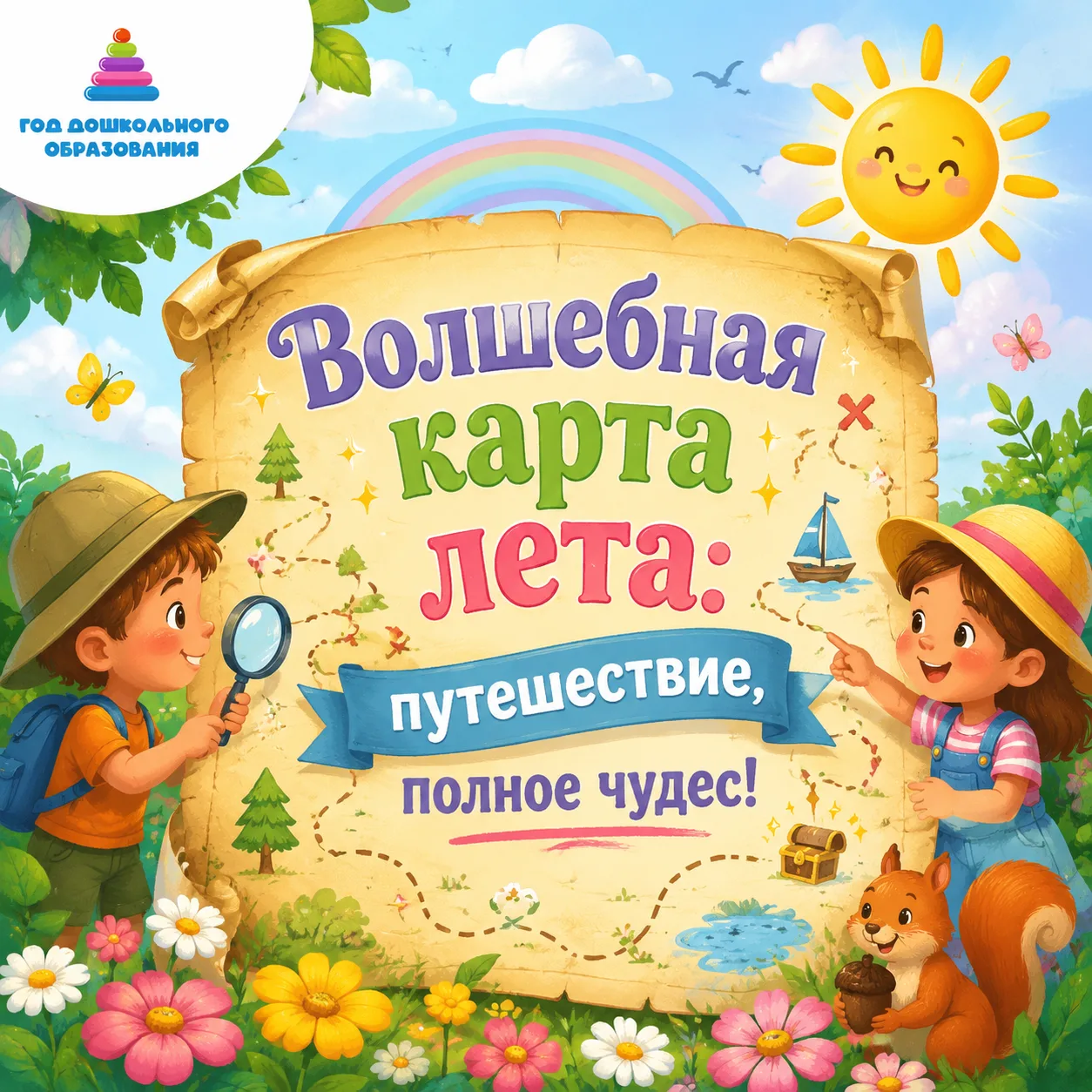 ☀️ Волшебная карта лета: путешествие, полное чудес! 🗺️

В нашем детском саду прошло увлекательное л