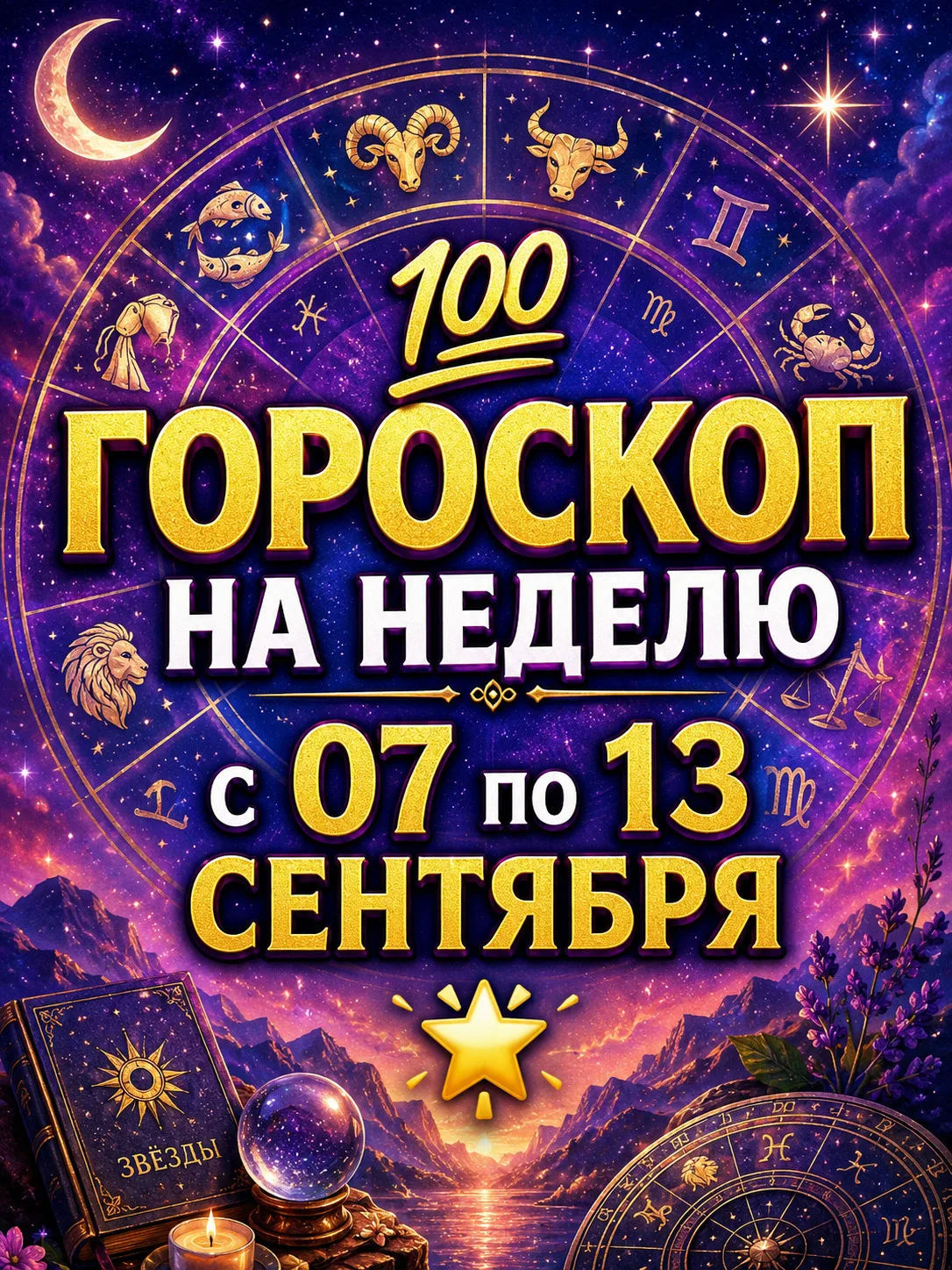 💯 ГОРОСКОП на неделю С 24 ПО 30 АВГУСТА 🌟