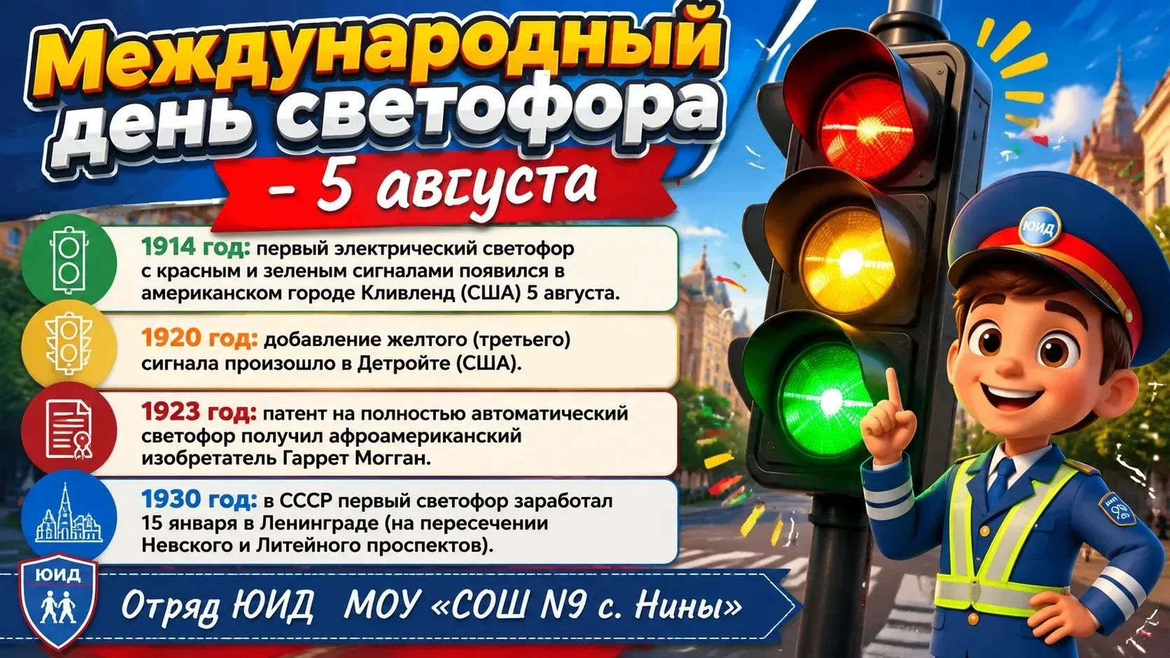 🚦 ЮИД в гостях у «Колоска»: как мы отмечали День рождения светофора!