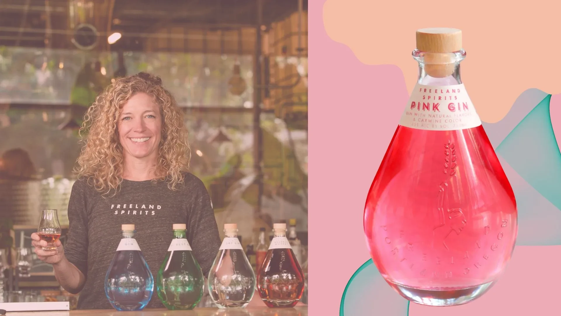 🇺🇸  FREELAND'S PINK GIN (45% abv)