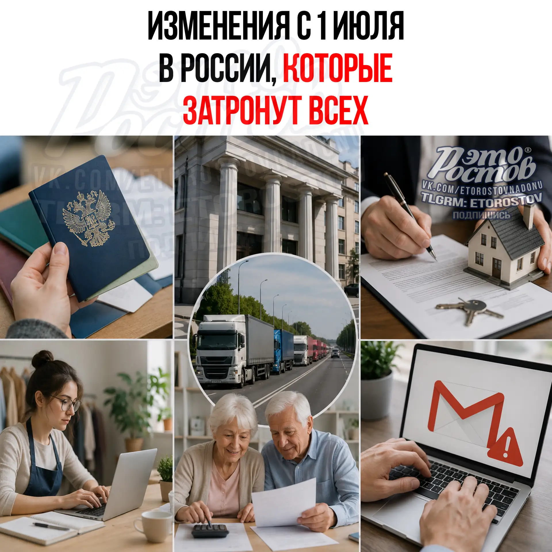 📌 Что изменится в России с 1 июля
