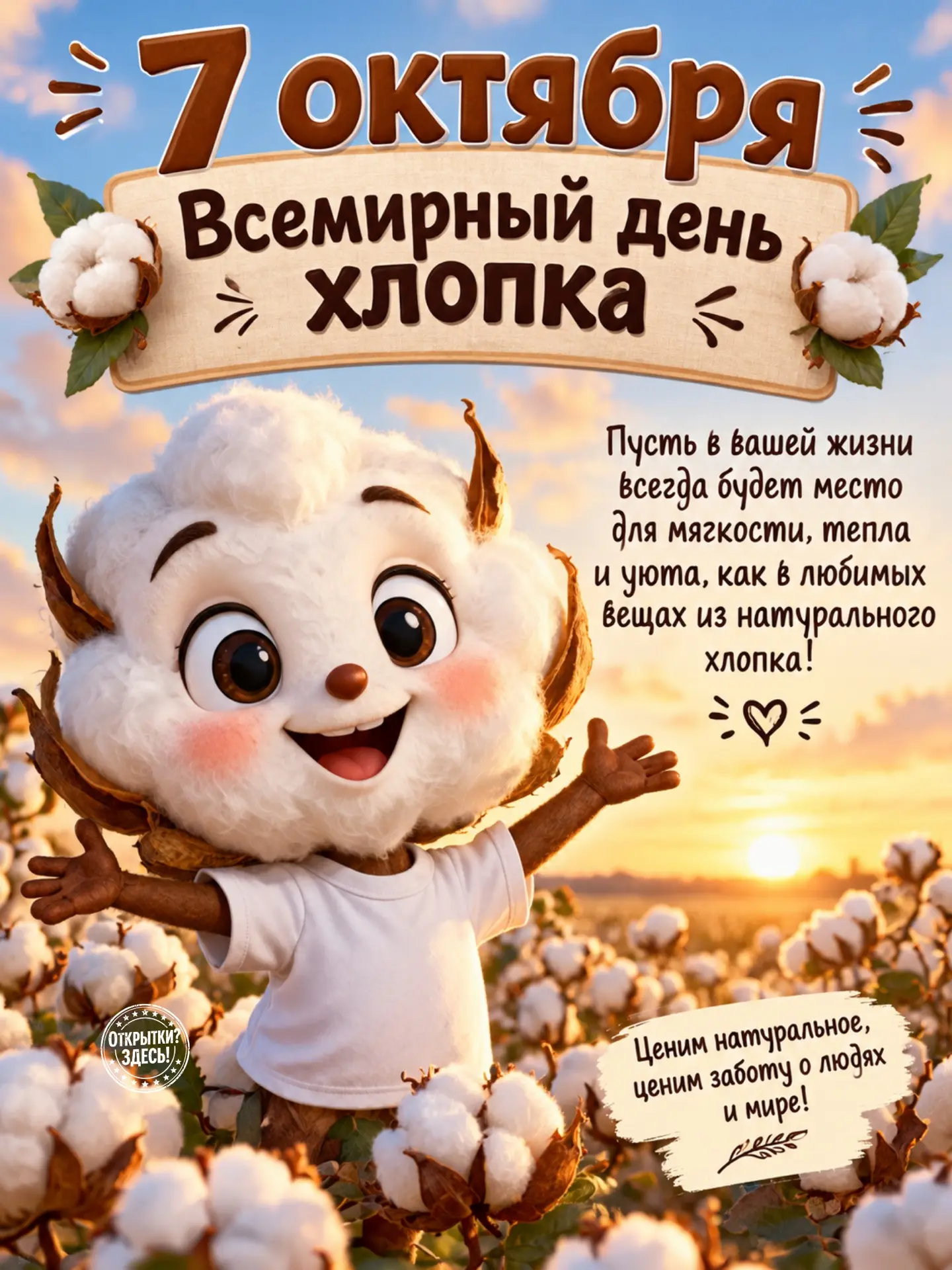 7 октября – Всемирный день хлопка