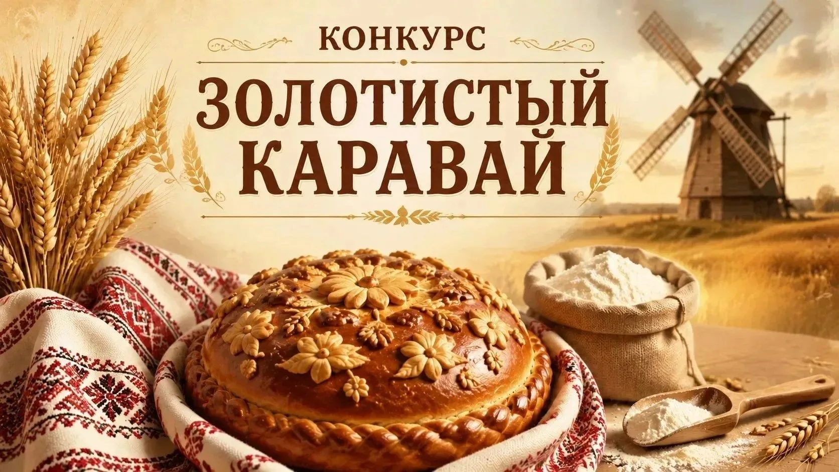 Приглашаем всех желающих принять участие в конкурсе "Золотистый каравай", который пройд...