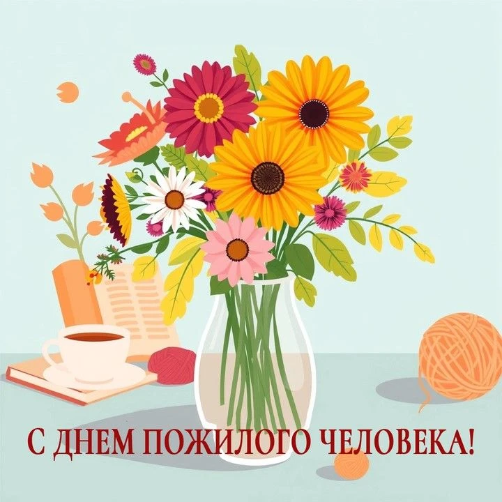#Поздравляем с Днём пожилого человека! 🌸