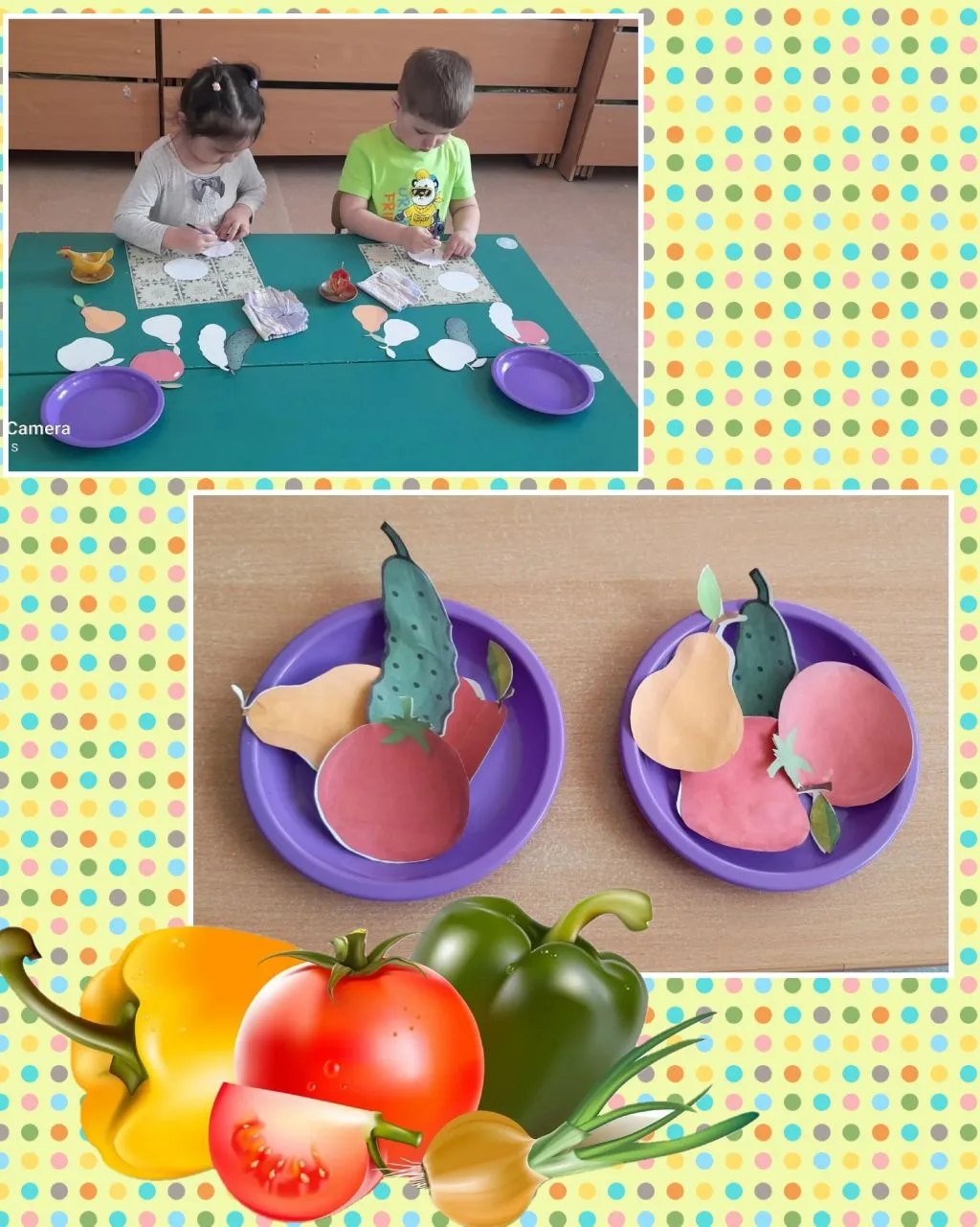 Аппликация во второй младшей группе
"Фрукты и и овощи" 🥕🍐
Воспитатель Абраменко Мария Владимировна