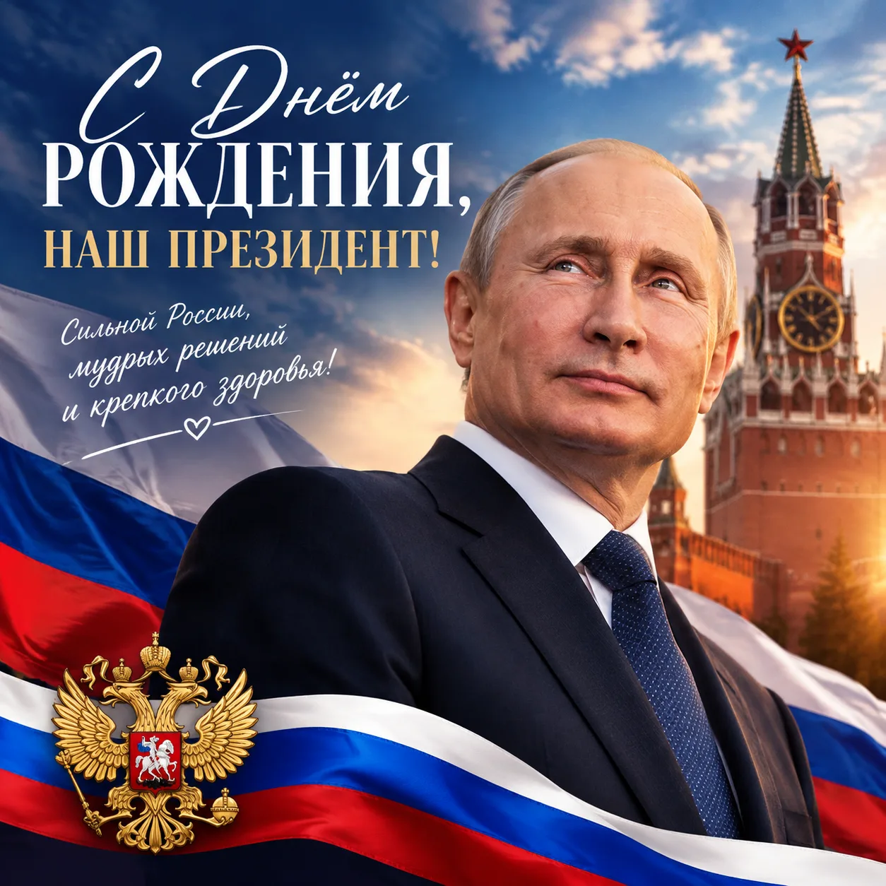 Сегодня особенный день - день рождения Президента России. И хочется особенно отметить, ...