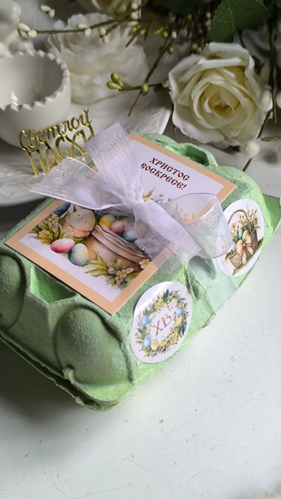 🐥🥚Пасхальное оформление яиц с дубайской начинкой, получилось очень мило, празднично и...