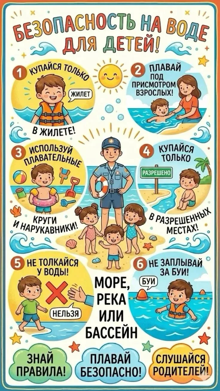 Мамы и папы, минутку внимания! 🌊