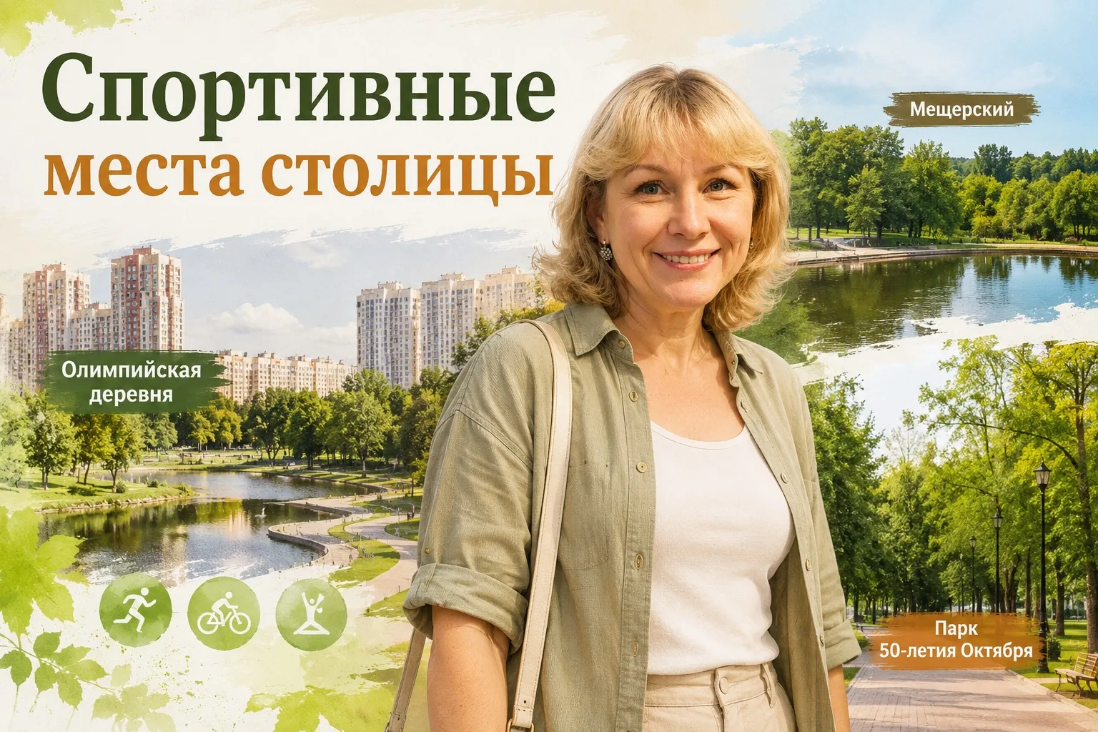 Спортивные места столицы 

Иногда кажется, что для семейного отдыха обязательно нужно куда-то уезжат