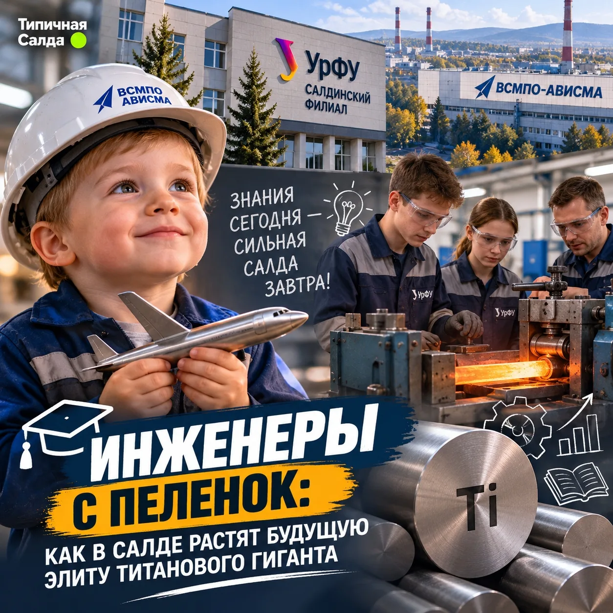 🎓 Инженеры с пеленок: как в Салде растят будущую элиту титанового гиганта