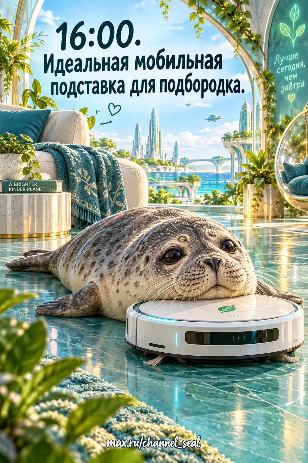 16:00. Идеальная мобильная подставка для подбородка.