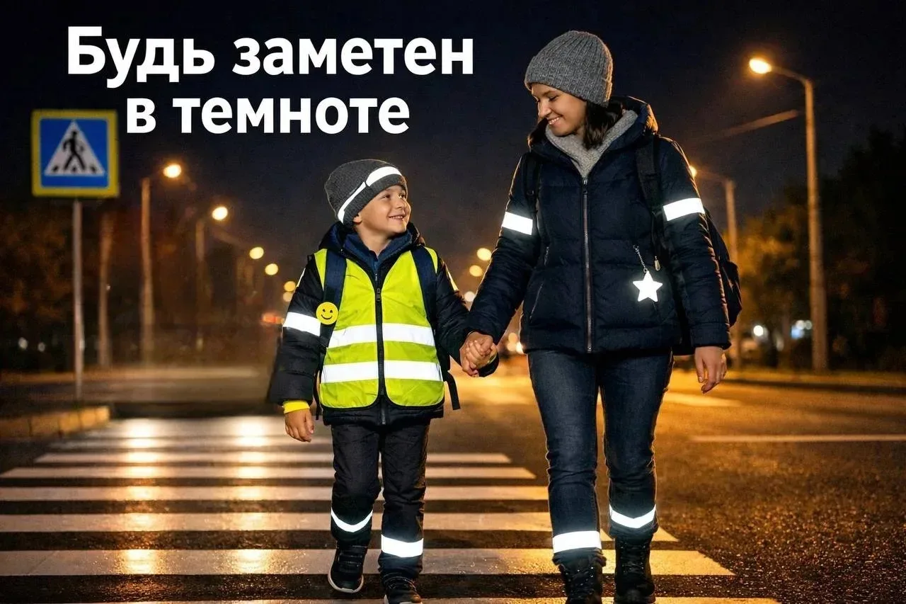 🚔🚸❗️Госавтоинспекция напоминает пешеходам о важности применения световозвращающих элементов 
 
🚶�
