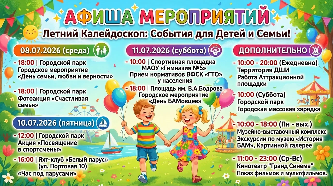 ☀️ Лето продолжается, а впереди ещё больше ярких событий!