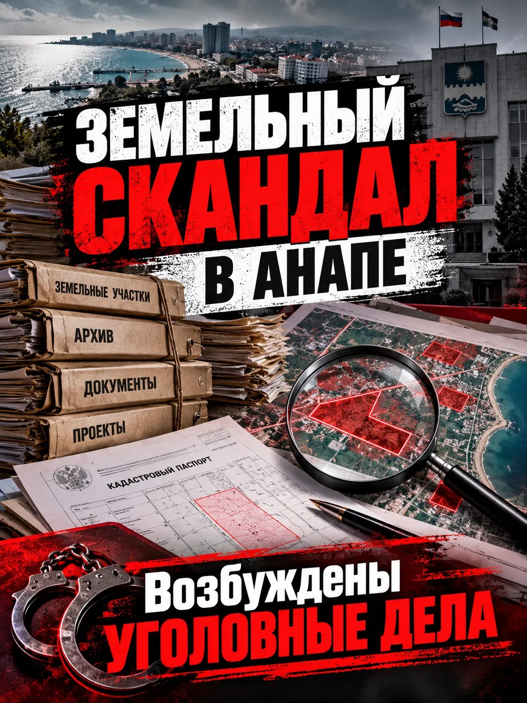 🚨 ЗЕМЛЯ УШЛА ПО НЕДОСТОВЕРНЫМ АРХИВНЫМ ДАННЫМ: В АНАПЕ ВОЗБУДИЛИ ДВА УГОЛОВНЫХ ДЕЛА