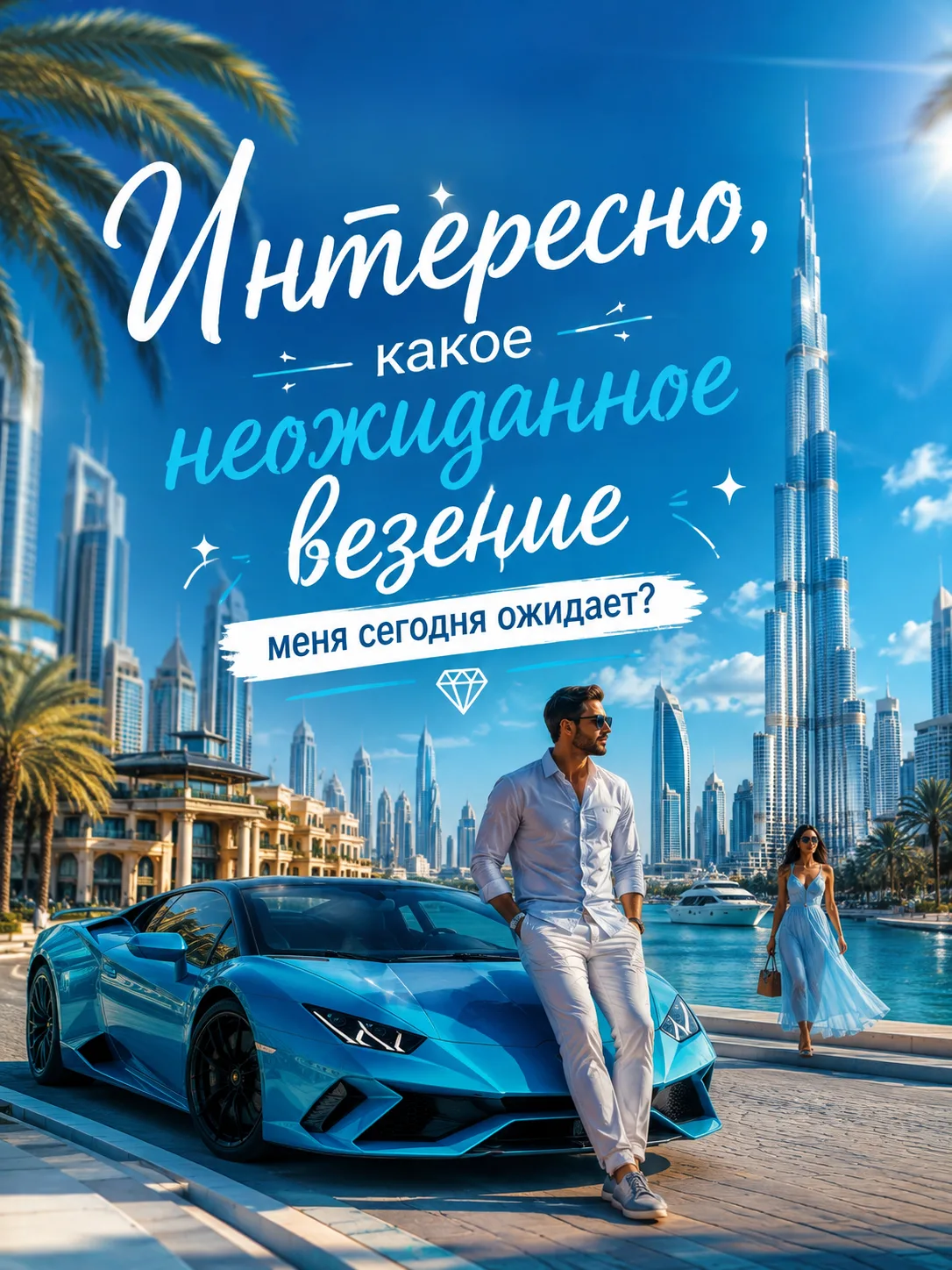Интересно какое неожиданное везение меня сегодня ожидает ❤️