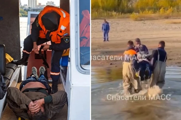Выловили из воды: новосибирец спрыгнул с Октябрьского моста и был спасен