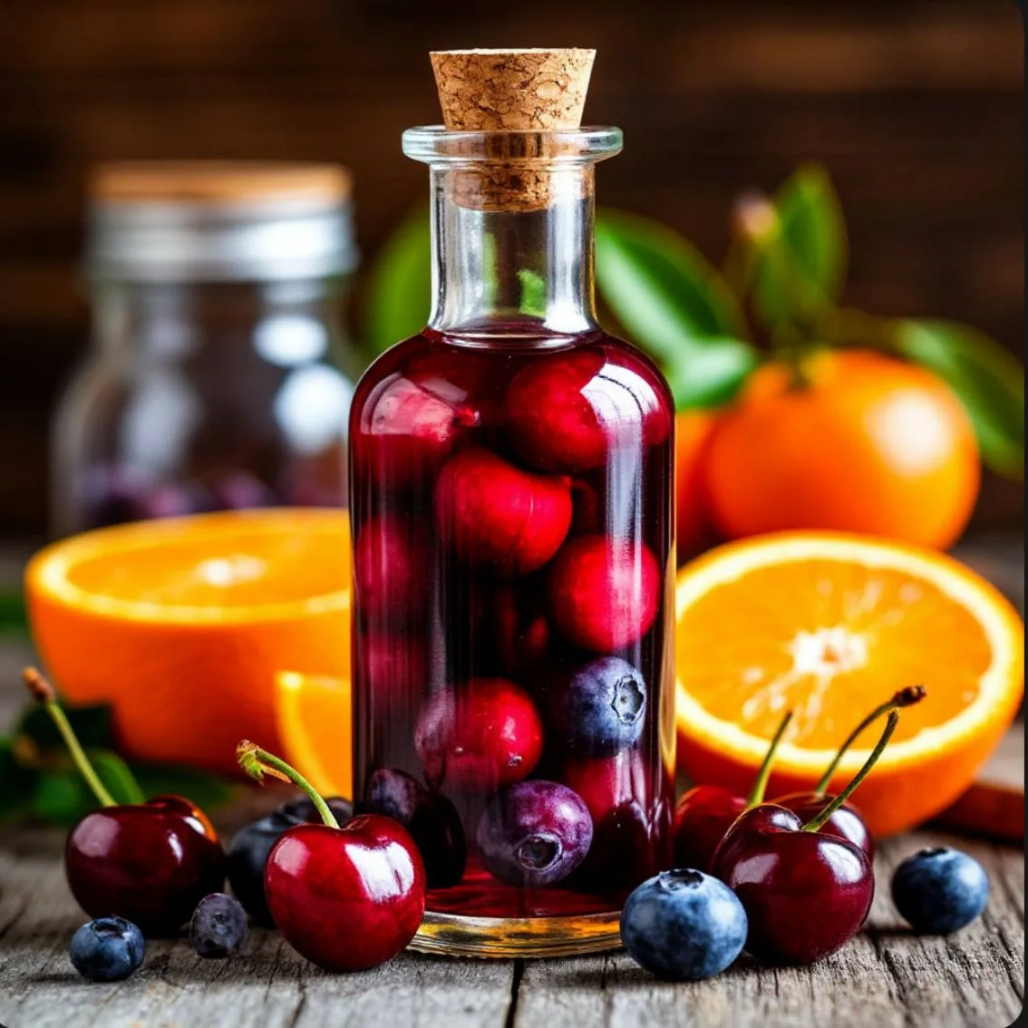 Настойка Вишня-Черника-Можжевельник🍒