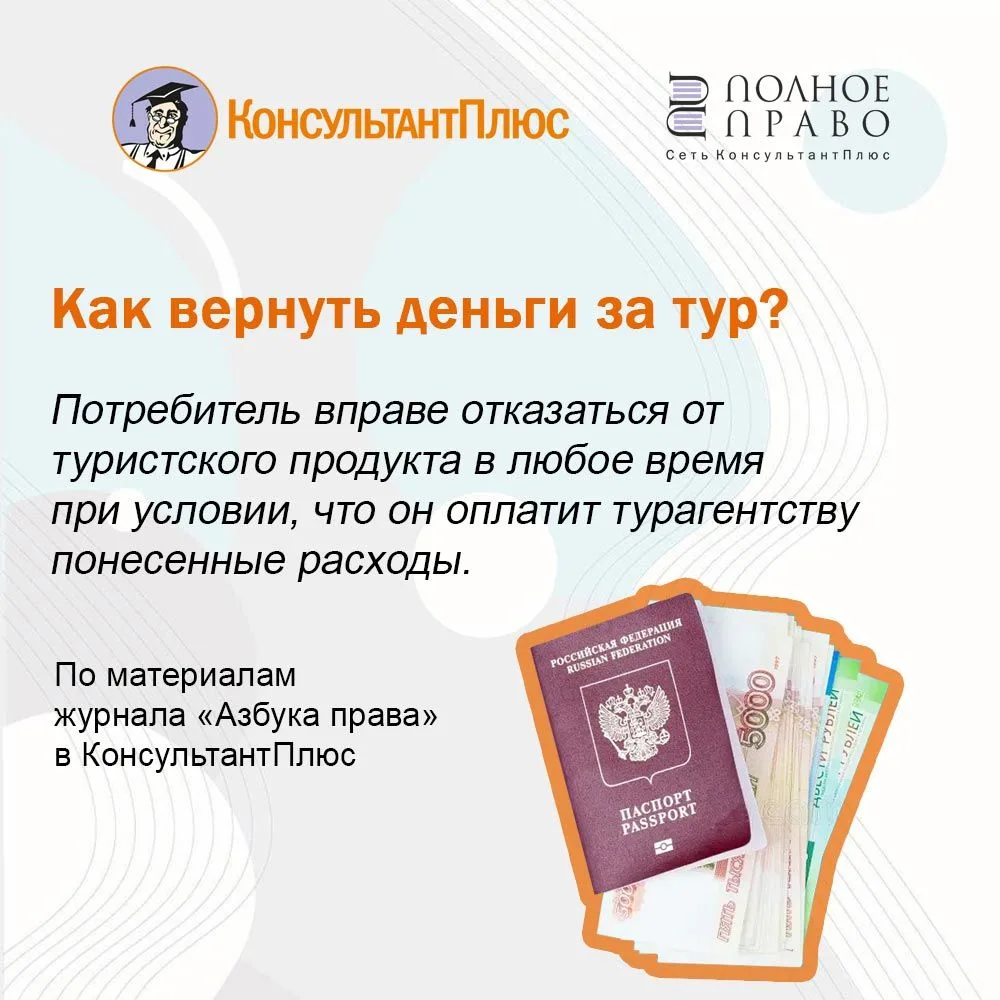 Как вернуть деньги за тур