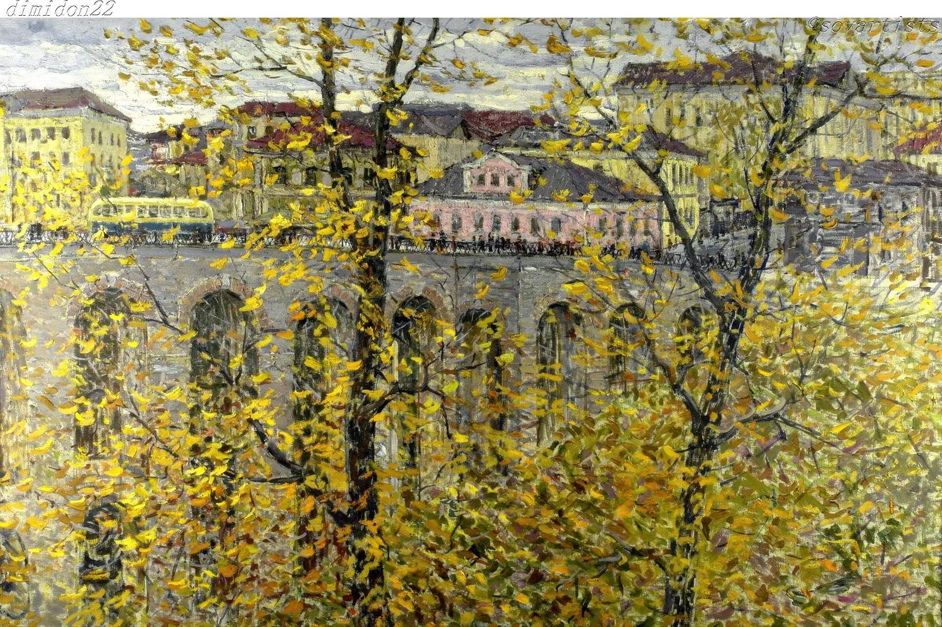 Павлишак Иосиф Андреевич (20.09.1923, Калуга - 27.09.1995, там же). «Осень в Калуге». 1...