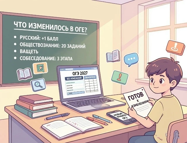 Главные изменения в ОГЭ-2027 — что важно знать? 📚