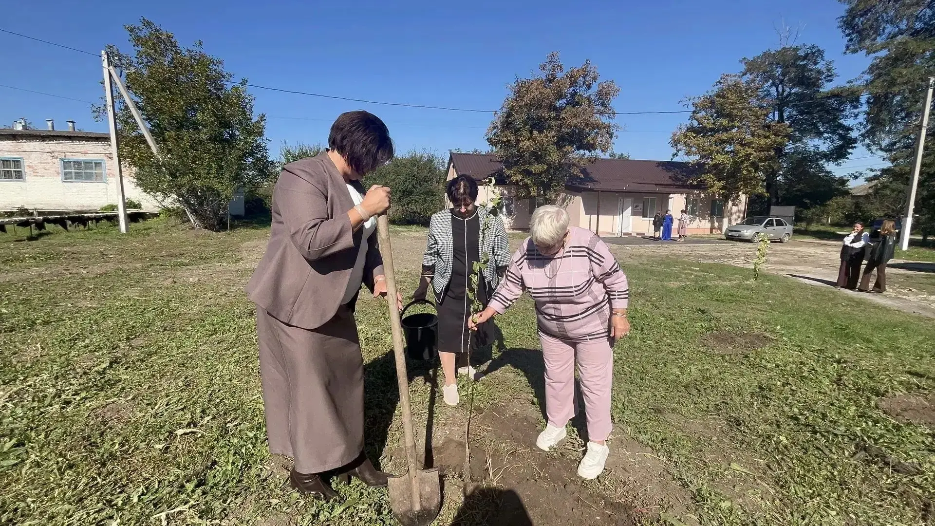 Яблоневый сад в честь учителей