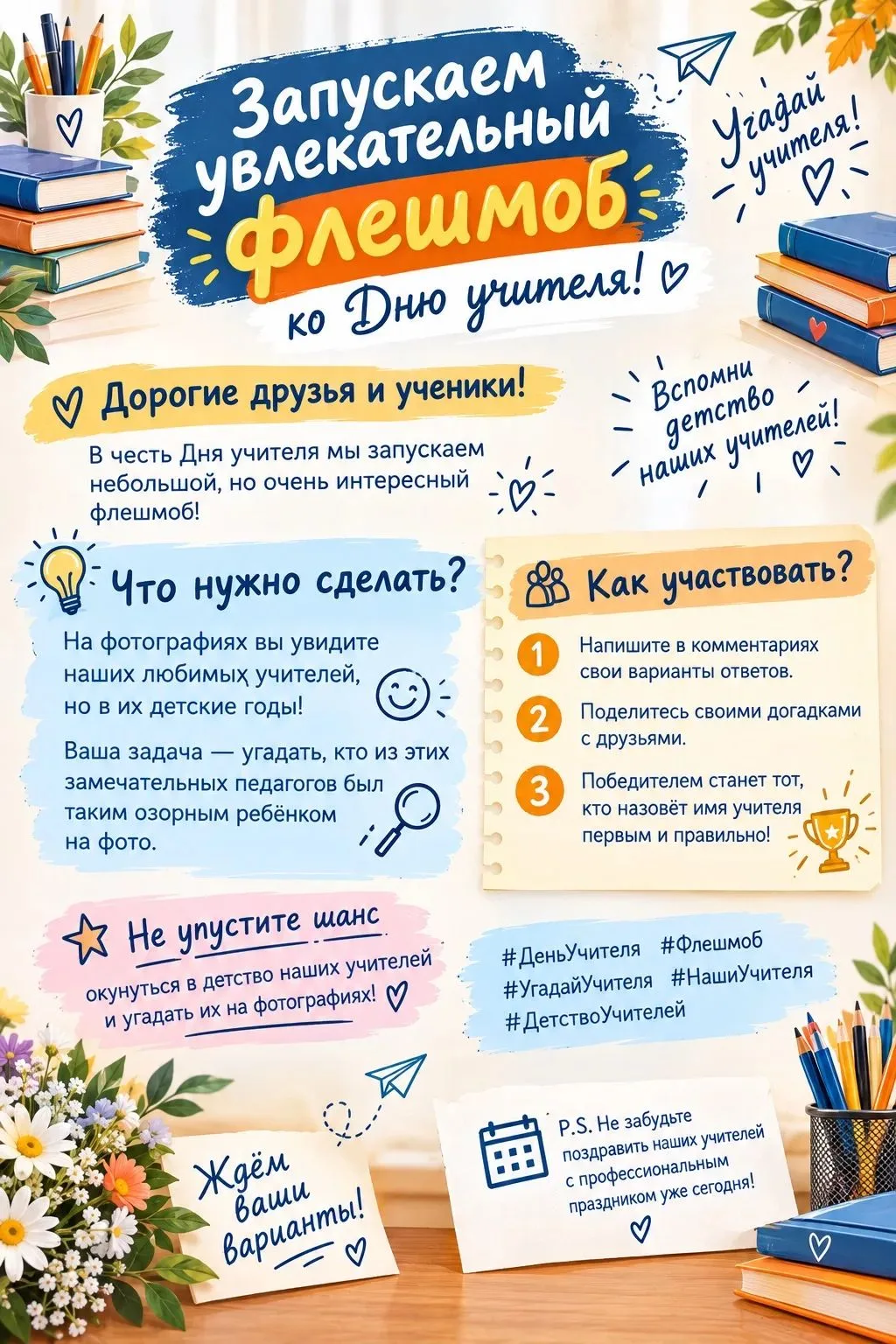 ✨Первый день флешмоба: