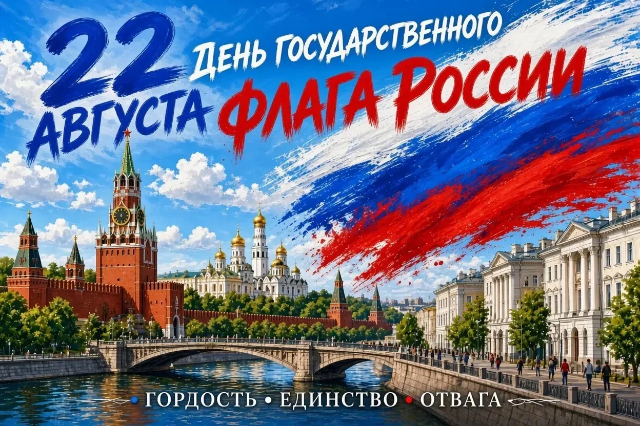 22 августа в нашей стране отмечается День Государственного флага Российской Федерации –...