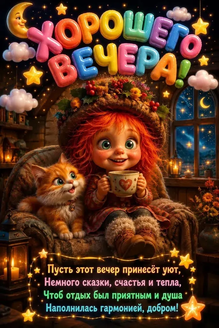 Добрый вечер ✨

😍 Самые лучшие Открытки и Поздравления 👉 Подписаться 👈