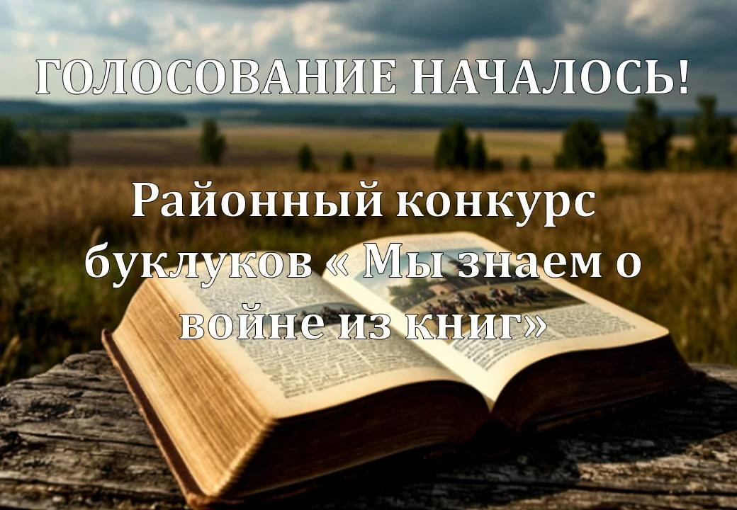 Голосование началось!

Дорогие друзья, просим вас поддержать участников районного конкурса буклуков 