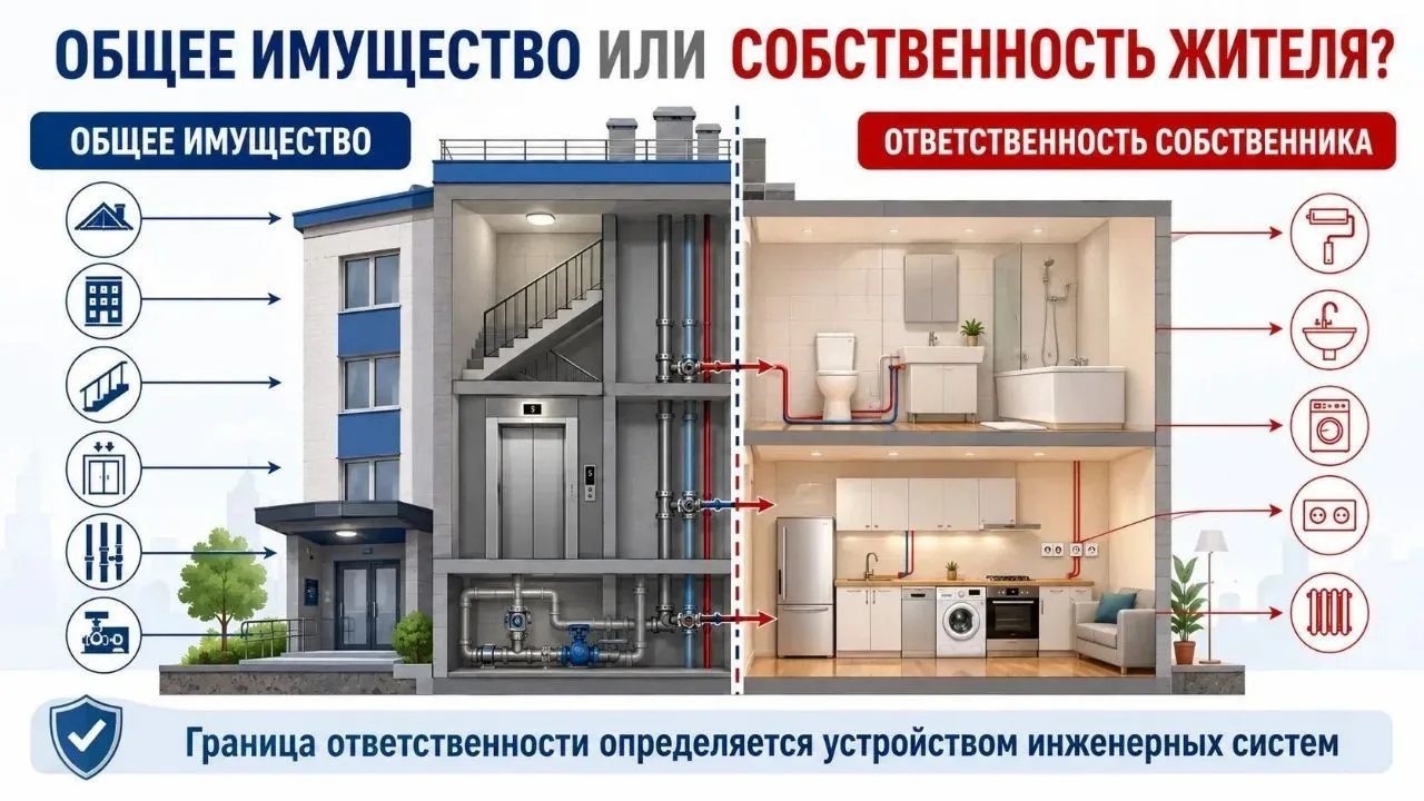 Где заканчивается квартира и начинается общее имущество?