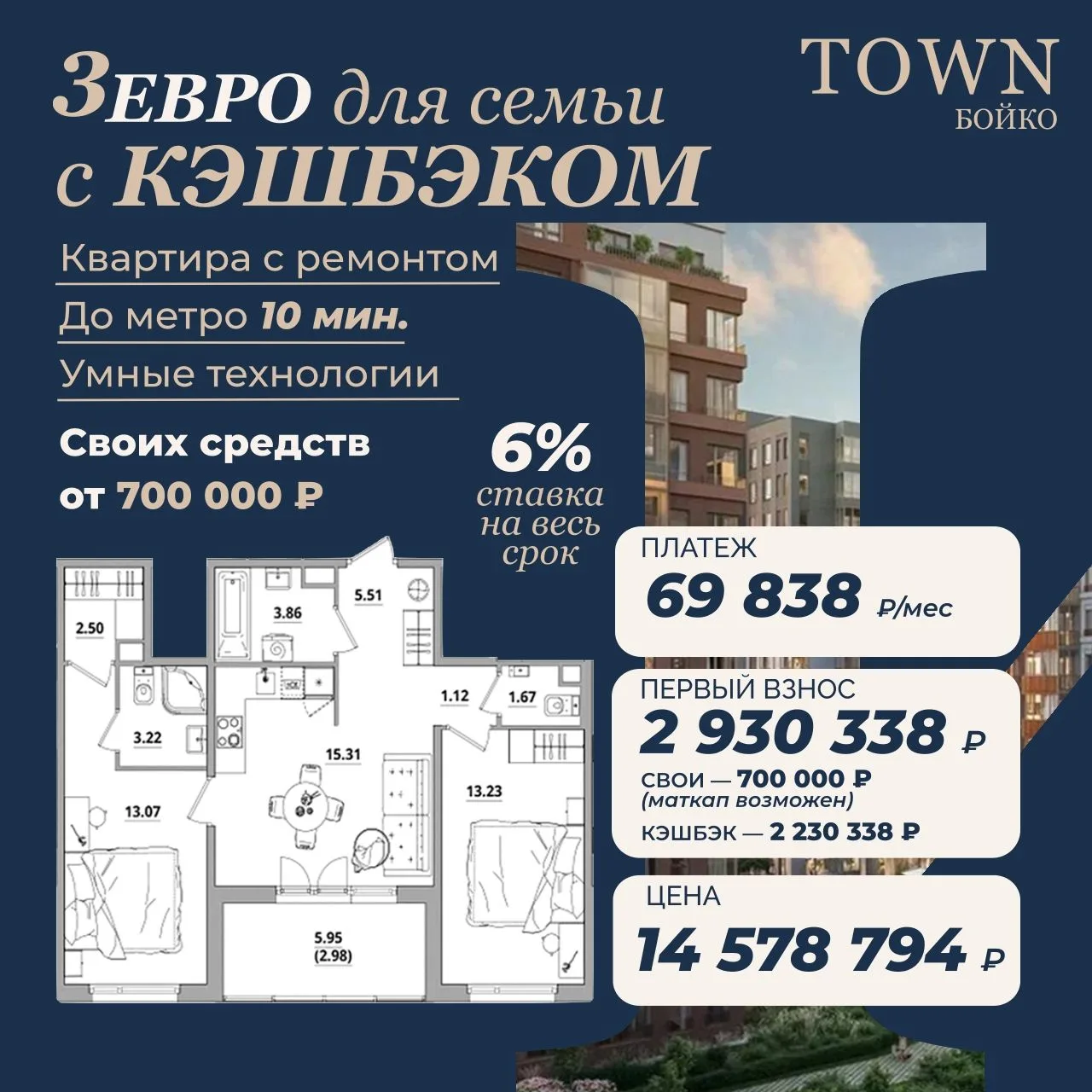 3Е квартира,