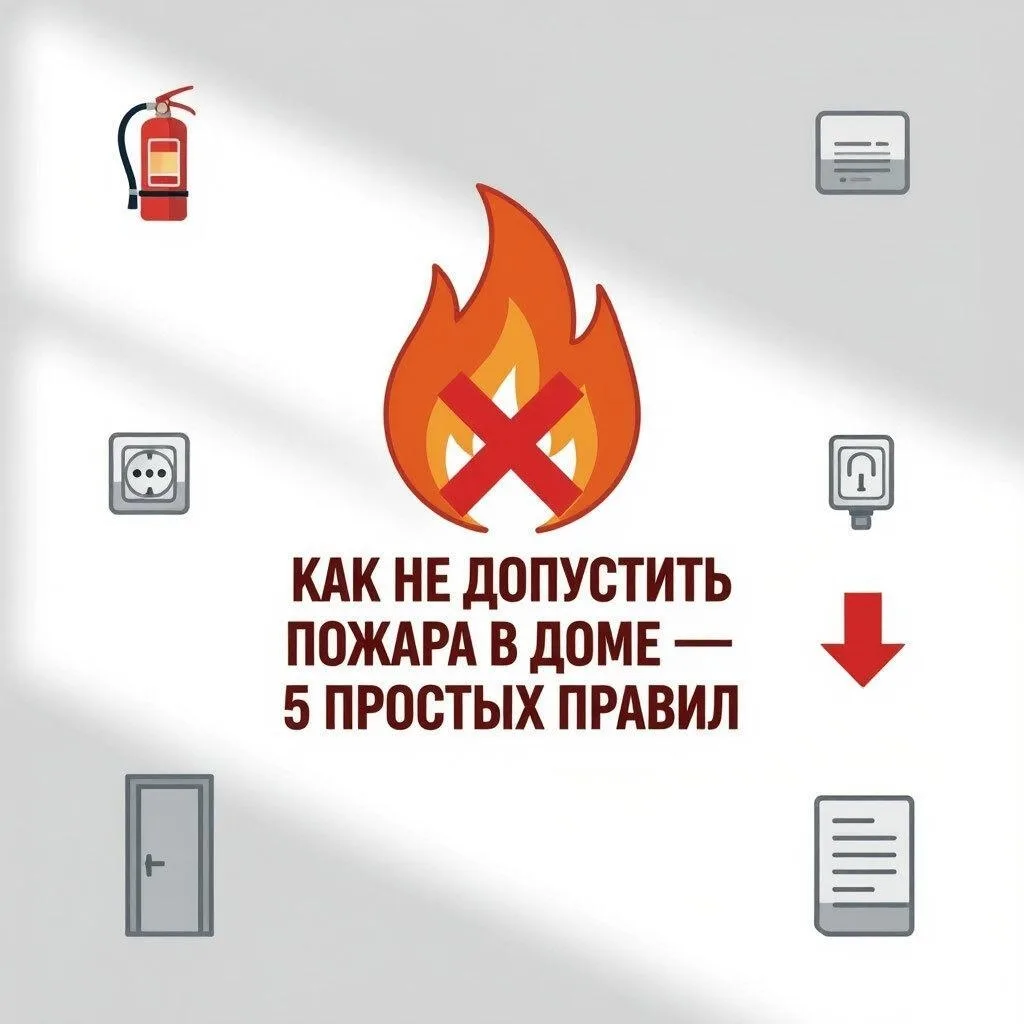 🔥 Как не допустить пожара в доме — 5 простых правил