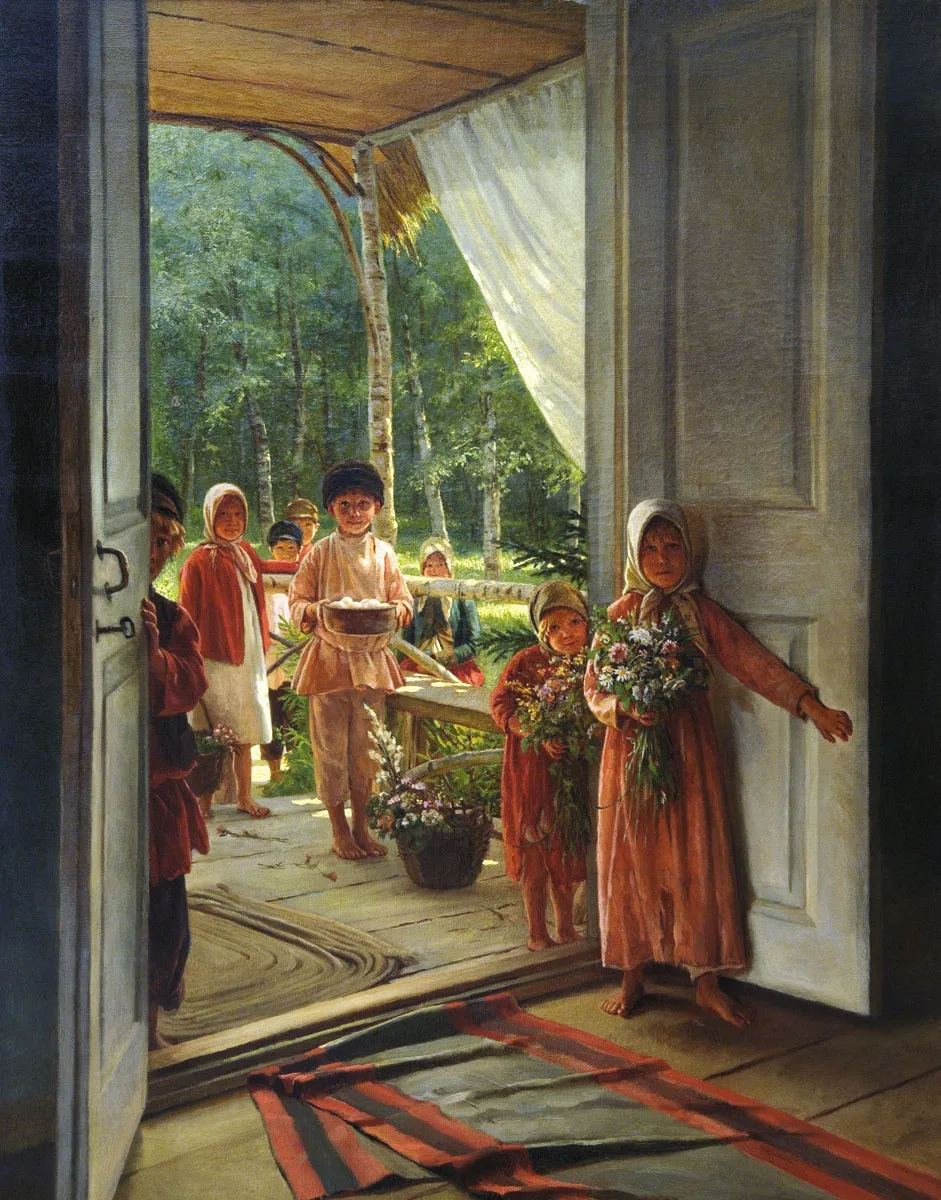 «Лето (С поздравлениями)», 1890 год, Национальный музей искусств Азербайджана, Баку.