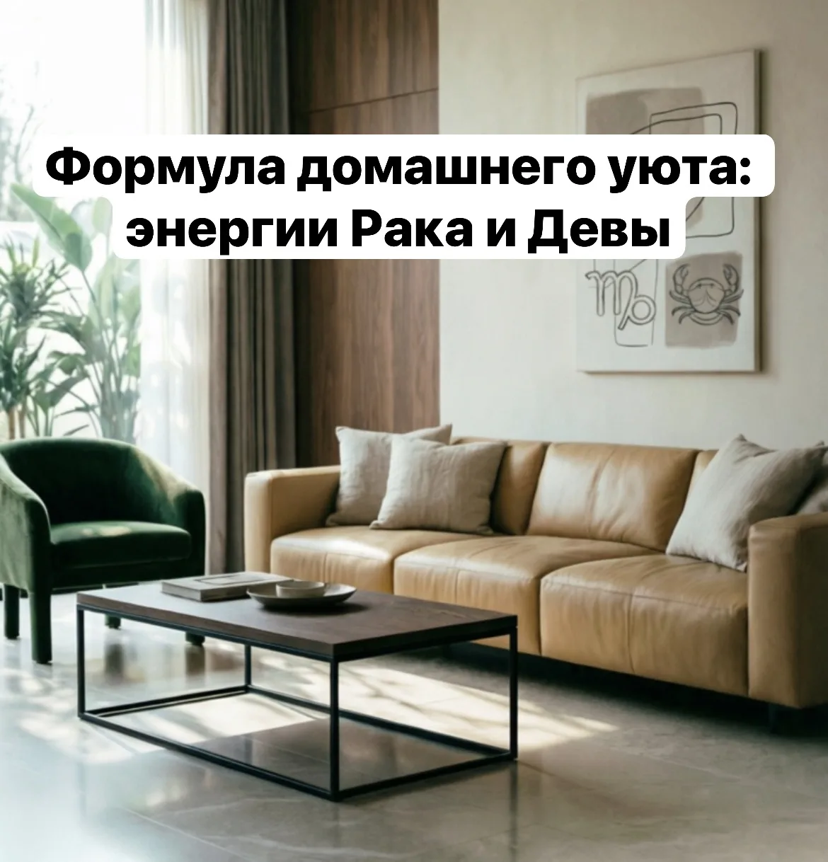 ✨ Формула домашнего уюта: энергии Рака и Девы ✨