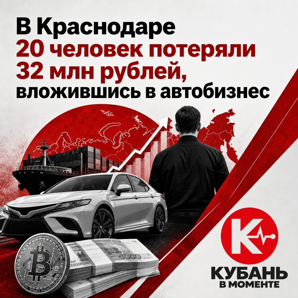 В Краснодаре 20 человек потеряли 32 млн рублей, вложившись в автобизнес