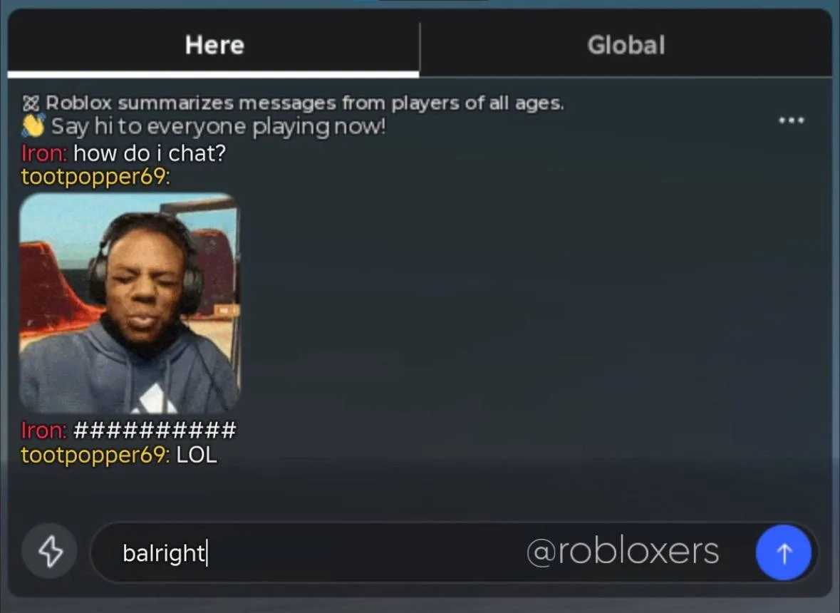 👀 Roblox, но можно кидать фотки в чат
