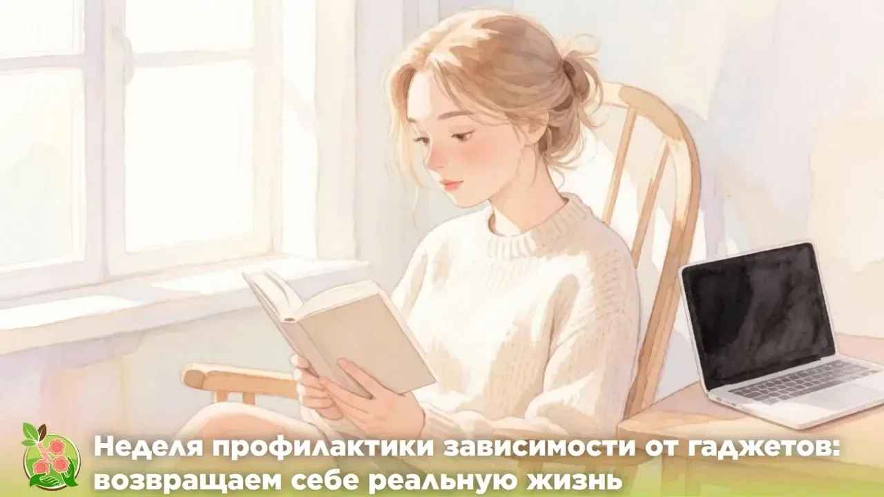 📱Неделя профилактики зависимости от гаджетов: возвращаем себе реальную жизнь
 
С 15 по 21 июня 2026