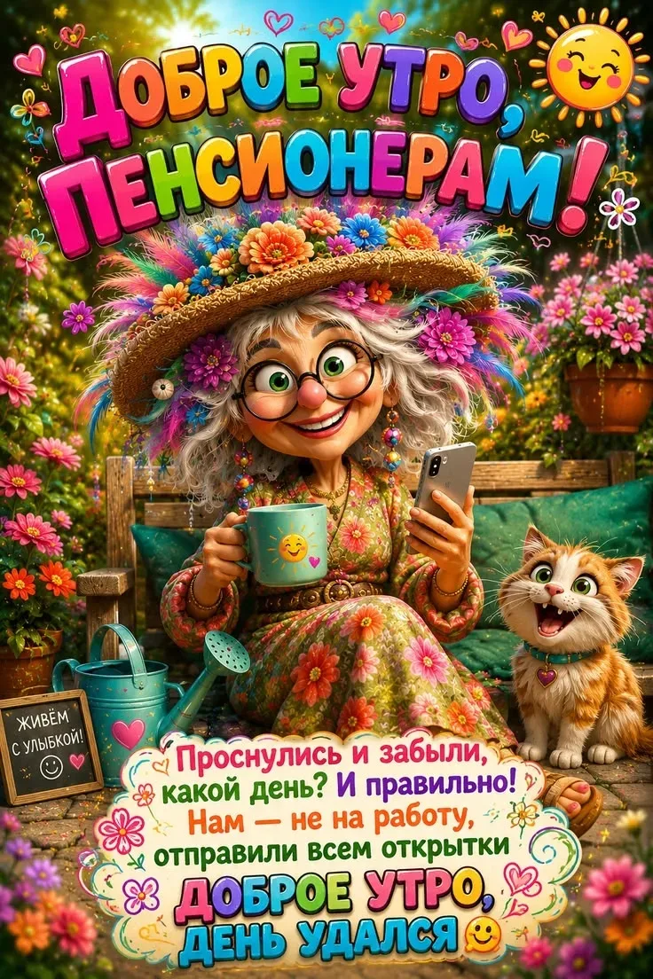 Доброе утро и не только пенсионерам😀 Хорошего дня! ❤️❤️❤️