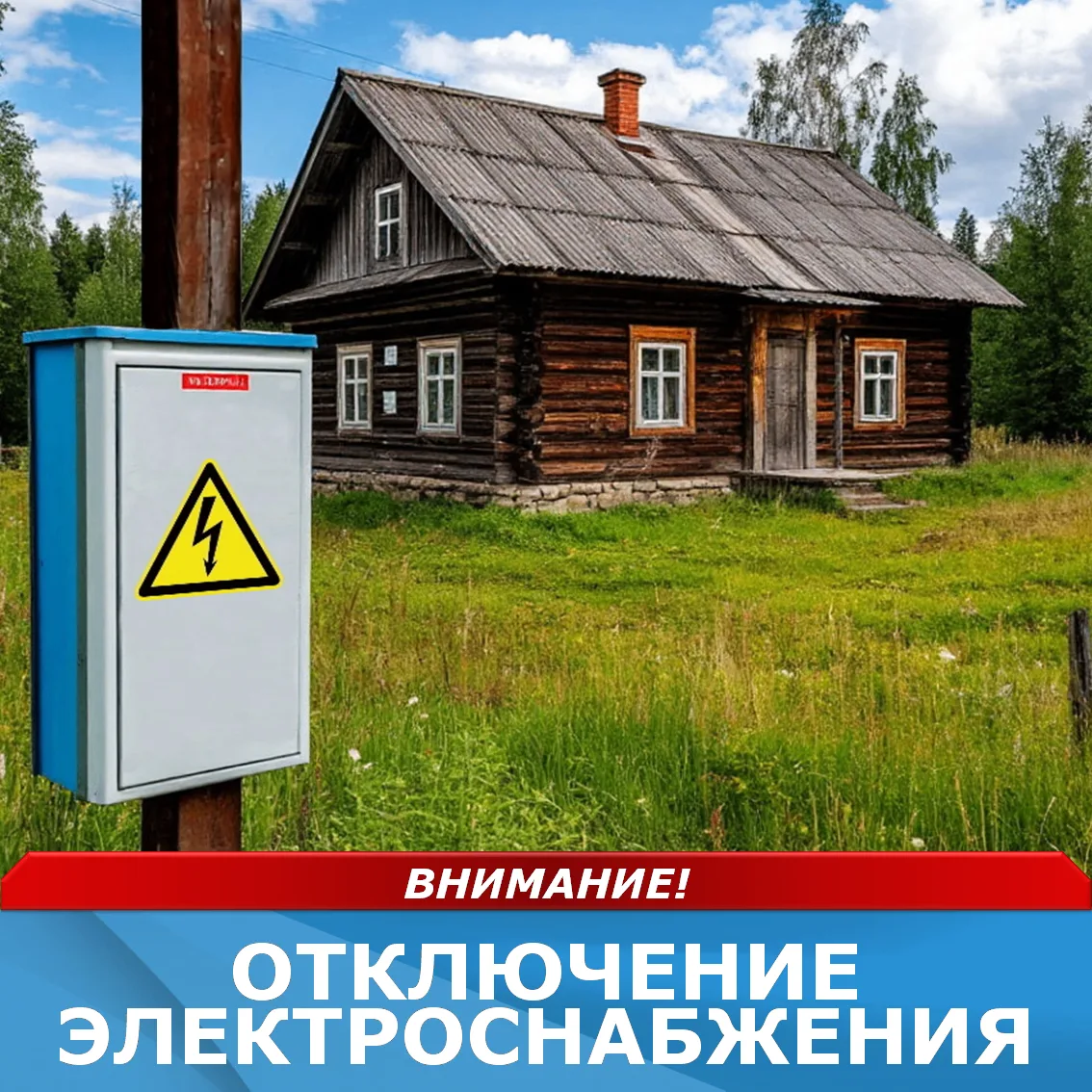 27 августа 2026 года с 10:00 до 16:00 в следующих деревнях будет отключено электричество: