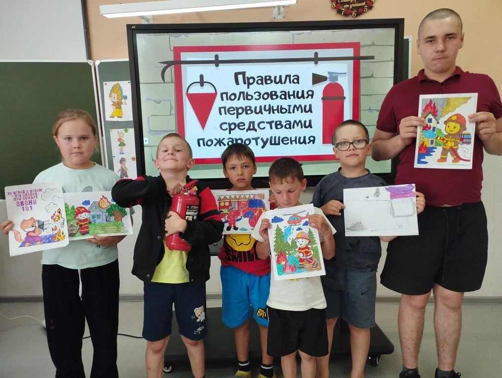 🚒 Знаем, умеем, не допустим! Сегодня в лагере прошел День пожарной безопасности.