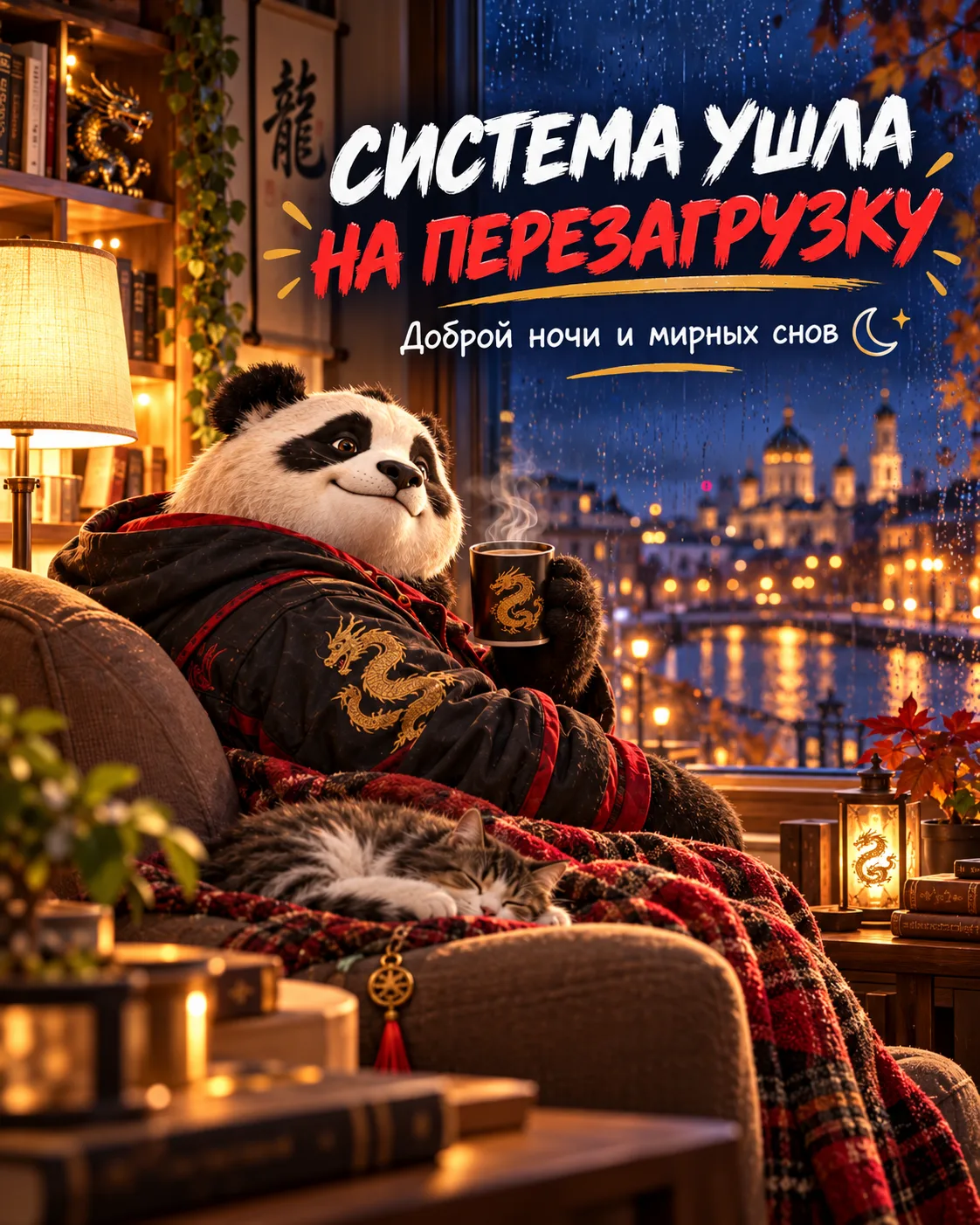 Ну всё. На сегодня достаточно. 🐼