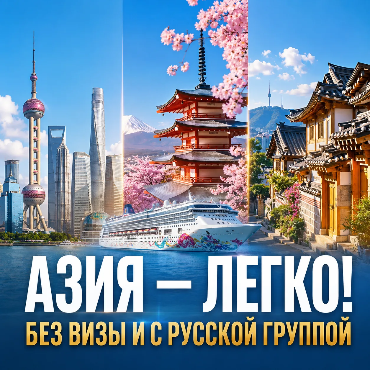 Азия - легко! Без визы и с русской группой

Китай, Япония, Корея, Гонконг — страны, которые хочется 