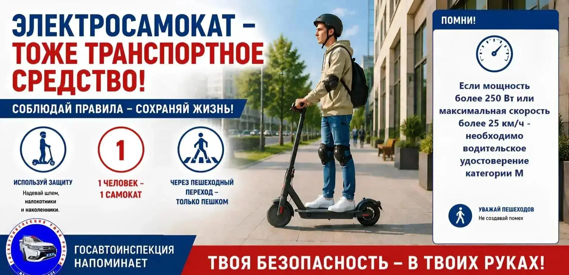 С 2025 года в России действуют обновлённые правила для средств индивидуальной мобильнос...